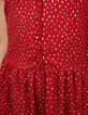 Robe grenat imprimé pois dorés I.Code-5