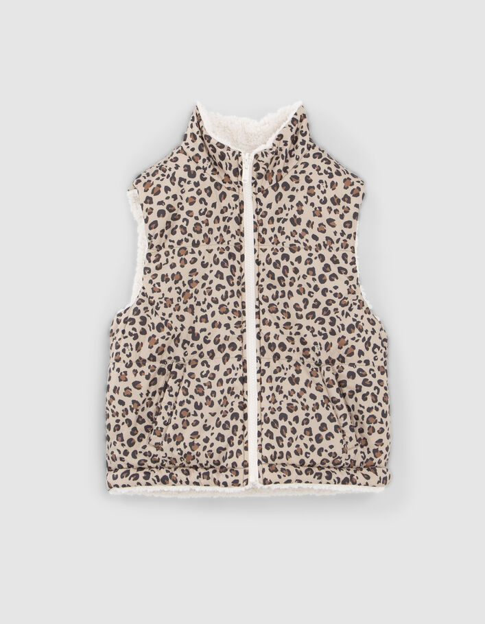 Parka 3-en-1 grise et doudoune réversible fille-5