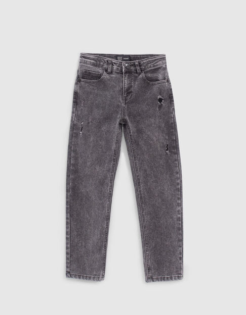 Medium Grey Relaxed-Jungenjeans mit Used-Optik 