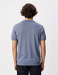 T-shirt col rond bleu coton modal Homme-3