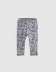 Leggings réversible coquillages et marine bébé fille-2