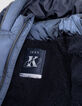 Recycled metallic navy quilted jacket for boys-4