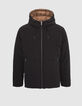 Men’s black/beige WATER REPELLENT reversible padded jacket-7