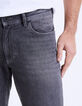Grijze slim herenjeans Downtown-2