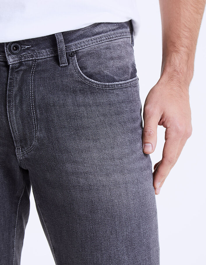 Graue Slim-Herrenjeans Downtown