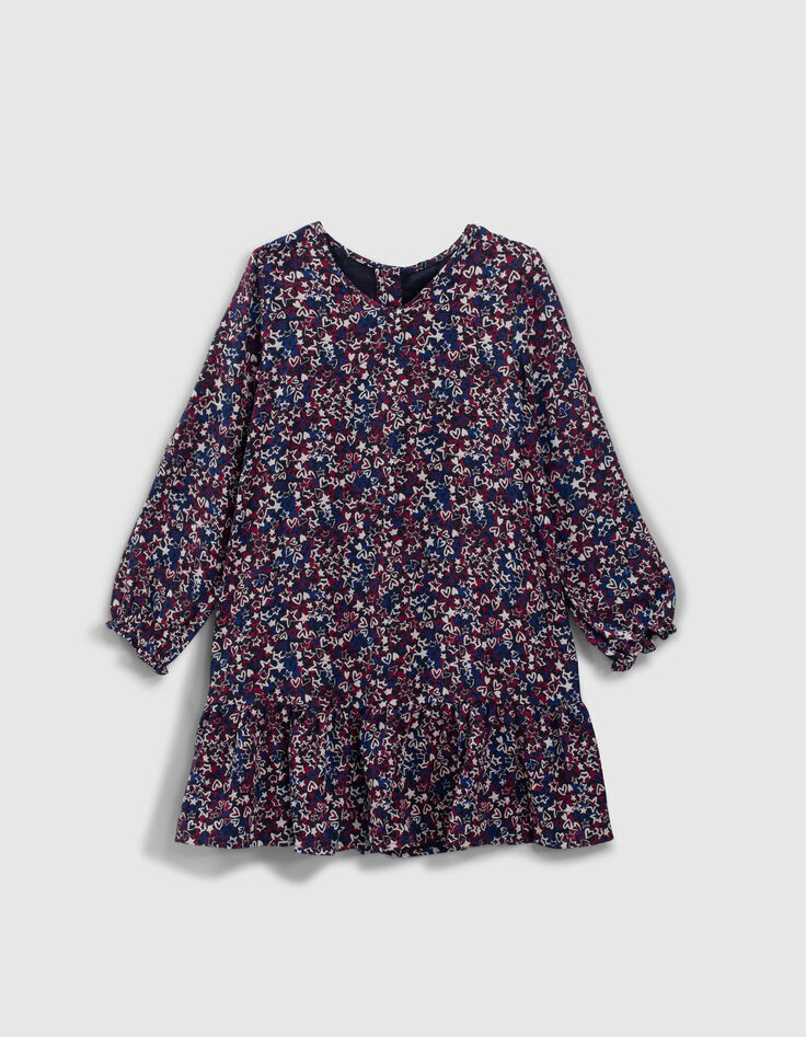Girls’ 2-in-1 star and heart print dress with sweatshirt-6