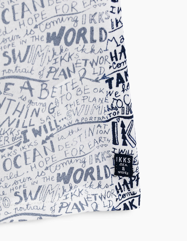 Boys' off-white all-over letters T-shirt-5 Boys' off-white all-over letters T-shirt-5