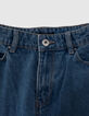 Jean MOM bleu clair coton bio 7/8e fille-2