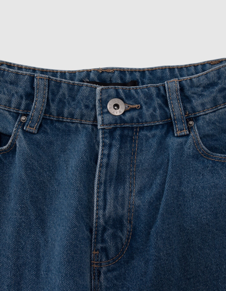 Jean MOM bleu clair coton bio 7/8e fille-2