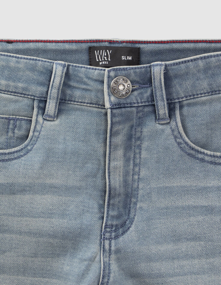 Vaqueros slim azul gris niño-3