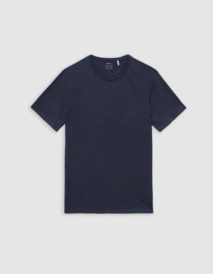 L‘Essentiel Herren-T-Shirt, tintenblau, Biowolle, Rundhals-6 L‘Essentiel Herren-T-Shirt, tintenblau, Biowolle, Rundhals-6