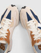Baskets beiges et marine New Balance 327 Homme-6