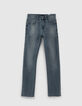 Boys’ blue grey slim jeans-1