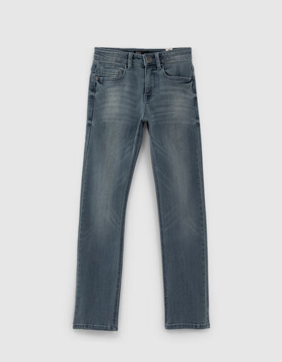 Boys’ blue grey slim jeans - IKKS