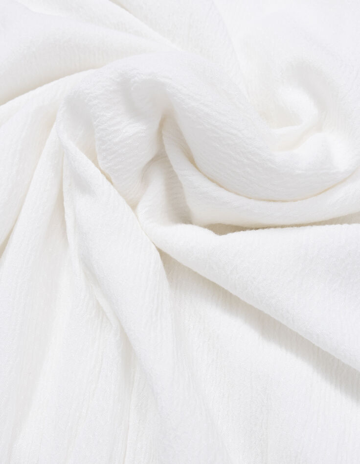 Robe fines bretelles beige à smocks fille-9