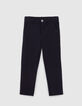 Boys’ navy knit trousers-1