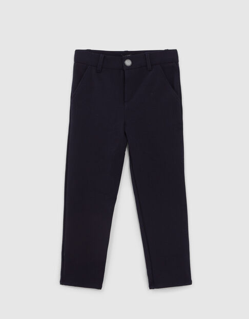 Boys’ navy knit trousers - IKKS