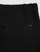 Bermudashorts schwarzer Plisseestoff Herren-7