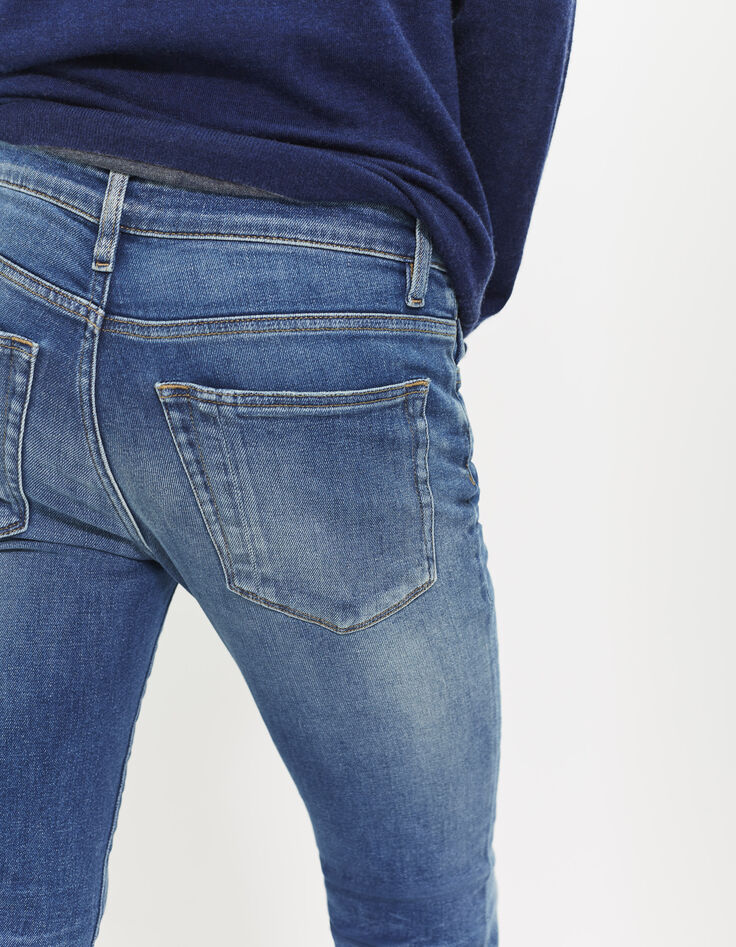 Men's slim-fit blue trousers-3