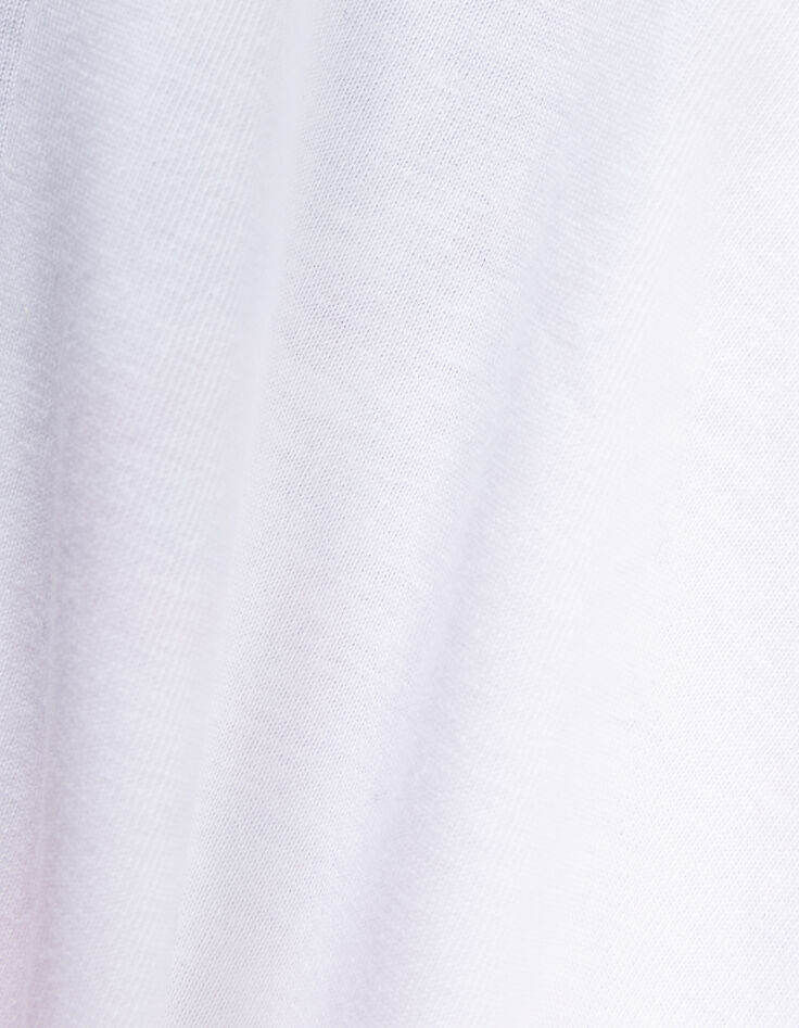 Camiseta blanca algodón tucán flores niña-6
