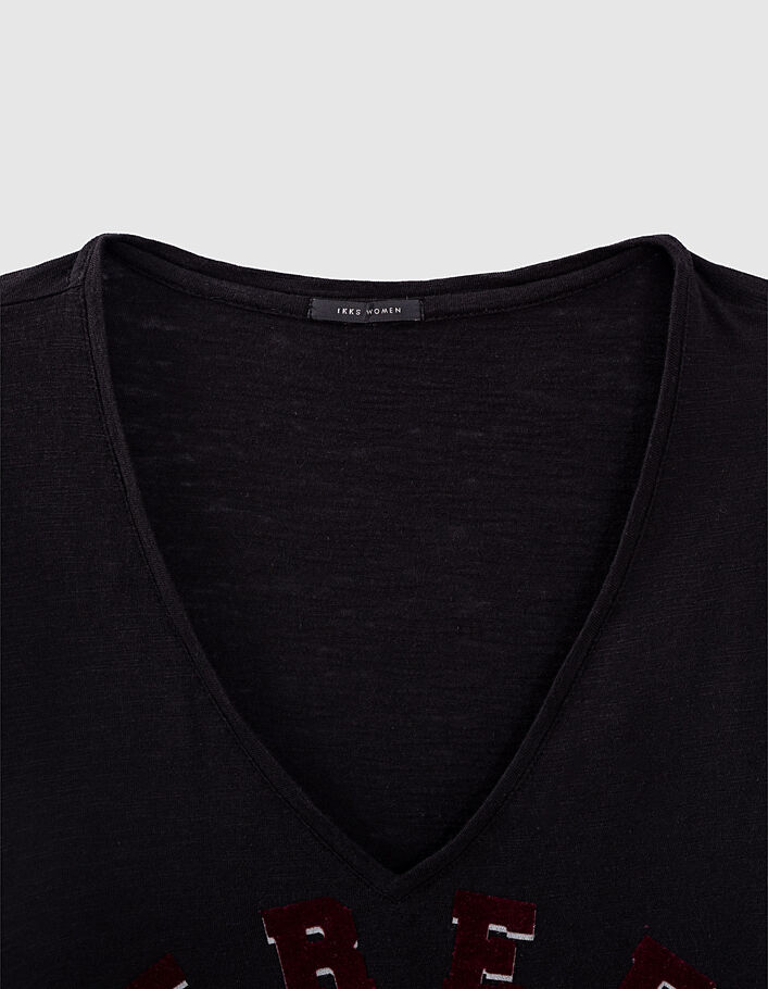 Damen-T-Shirt aus Baumwollmodal mit Tattoo-Motiv-2