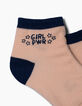 Calcetines rosa empolvado y grises niña-5