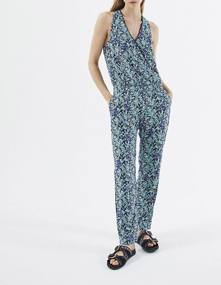 Combinaison longue sans manches imprimé Sea Flowers femme-6