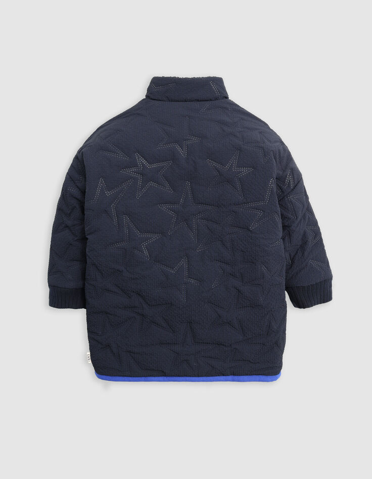 Abrigo reversible sherpa estrellas nailon azul marino niña-4 Abrigo reversible sherpa estrellas nailon azul marino niña-4