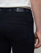 Vaqueros 7/8 slim azul negro powerstretch con tachuelas-5