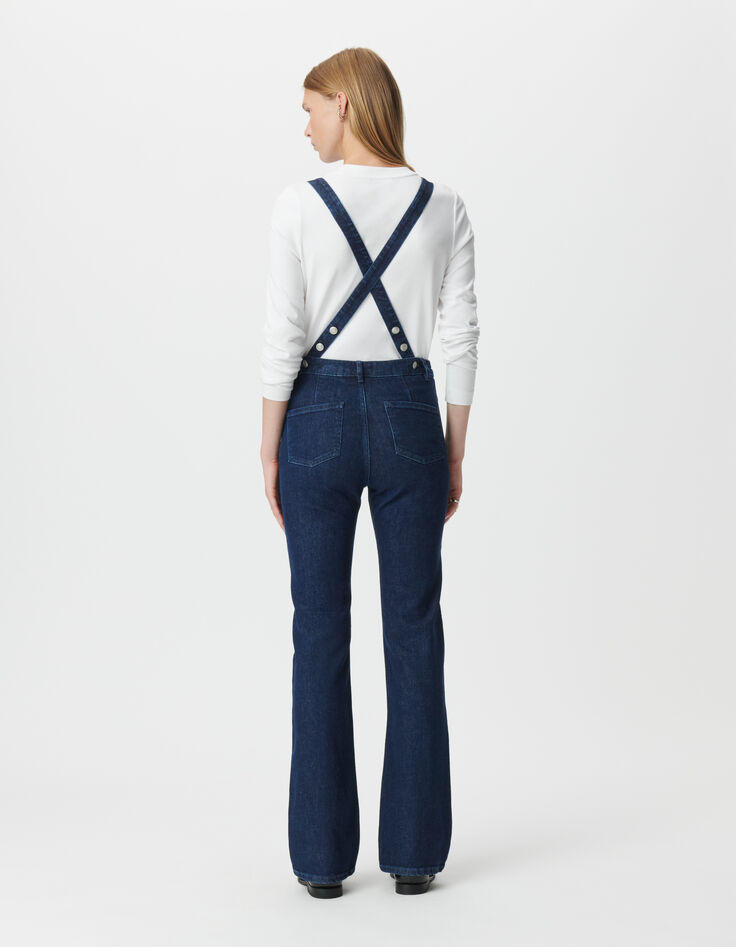 Blauwe tuinbroek in jeans bootcut-model Dames-2