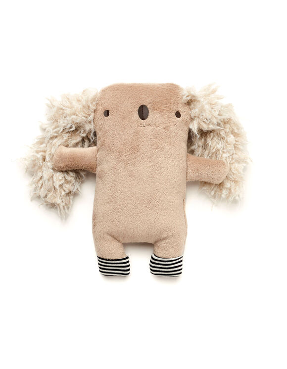 RAPLAPLA Small plush dog with striped socks