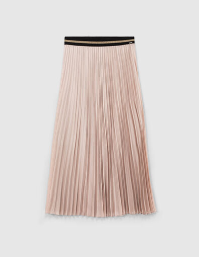 Falda midi plisada rosa irisado mujer - IKKS