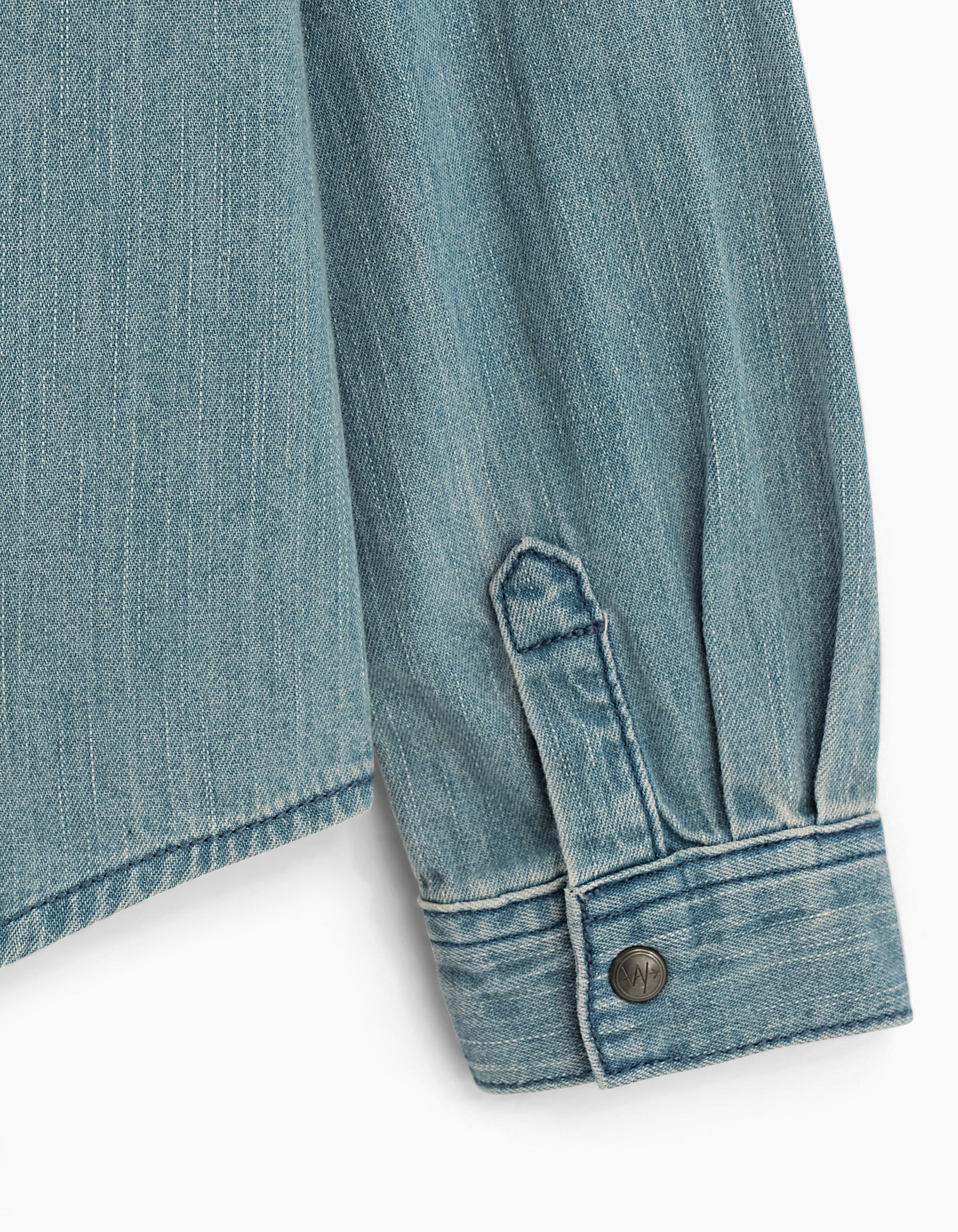 Boys faded blue denim shirt IKKS