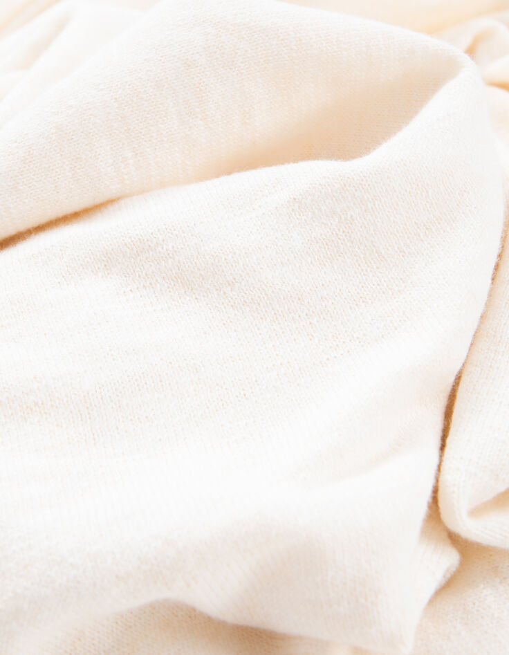 Men’s gesso slub knit sweater with rolled edges-7