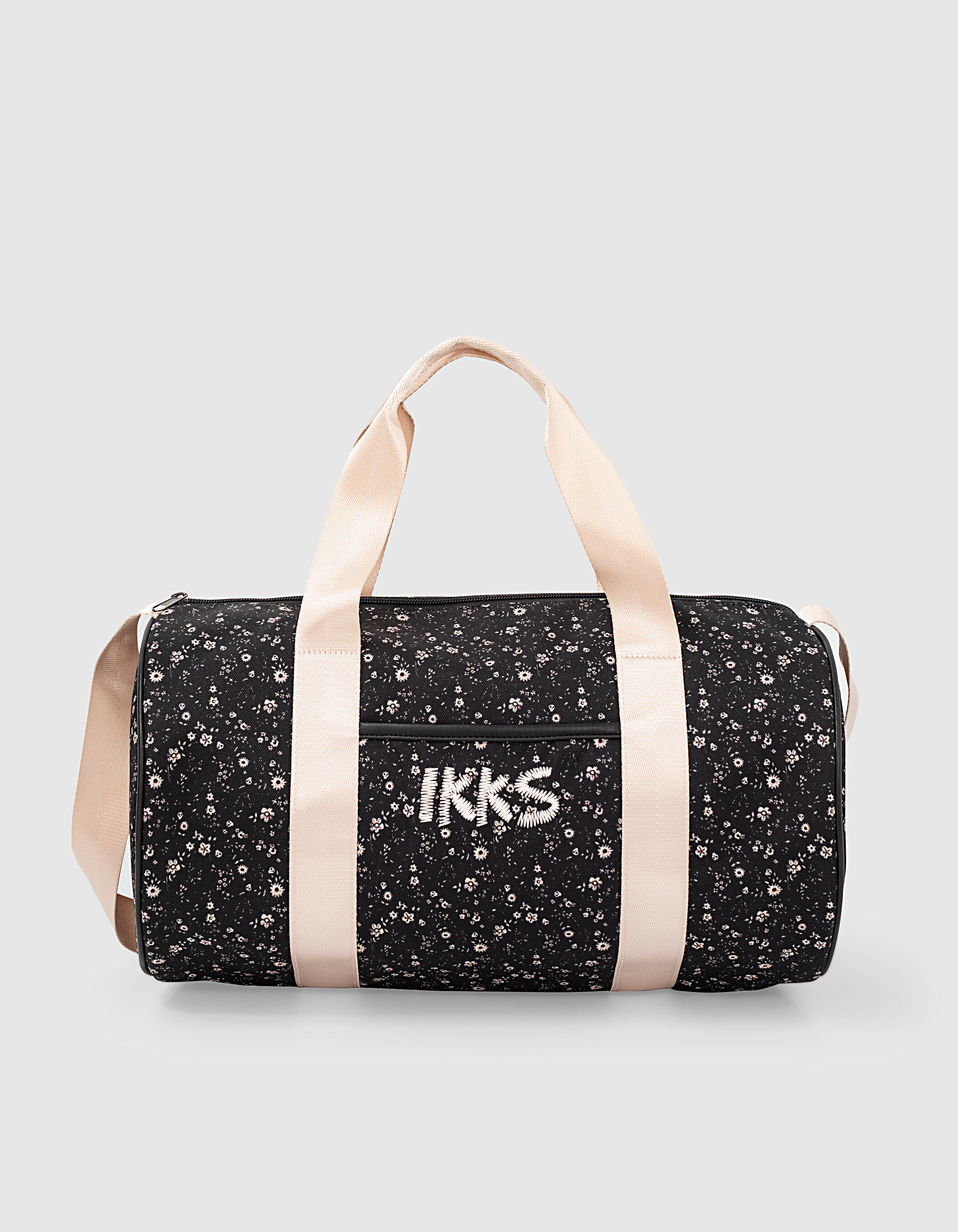 Sac bowling noir imprime fleurs fille IKKS