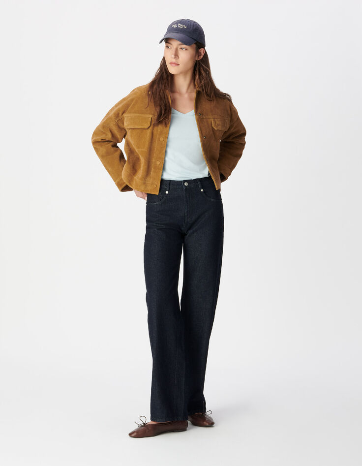 Jean bootcut brut taille haute cropped Margiel Femme-1