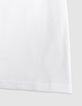 Girls’ white T-shirt with gold IKKS embroidery-5