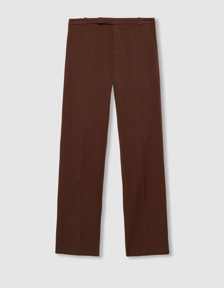 Braune taillierte Damenhose-5