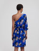 Asymmetrische jurk LENZING™ ECOVERO™ paradijsbloemen Dames-3