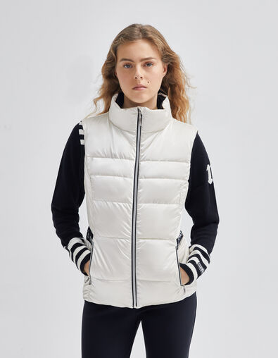 Women’s ecru IKKS x DUVILLARD bodywarmer - IKKS