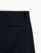 Men’s navy sweatshirt fabric sport chino Bermudas -5