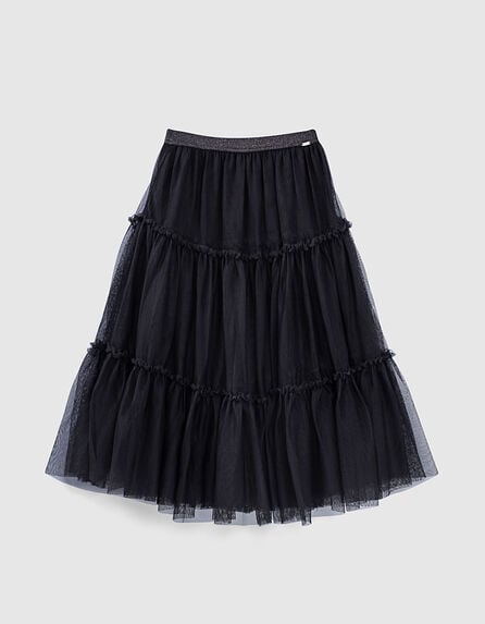 Falda larga negra estilo tutú niña