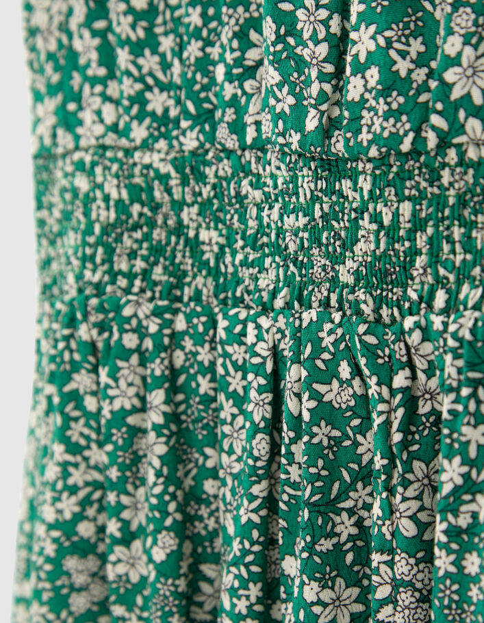 Langes, grünes Mädchenkleid aus LENZING™ ECOVERO™-5