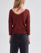 Tomette omkeerbare trui pointellebreisel lurex Dames-2