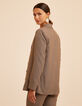 Veste de tailleur beige motif pied-de-puce EMMA I.Code-4