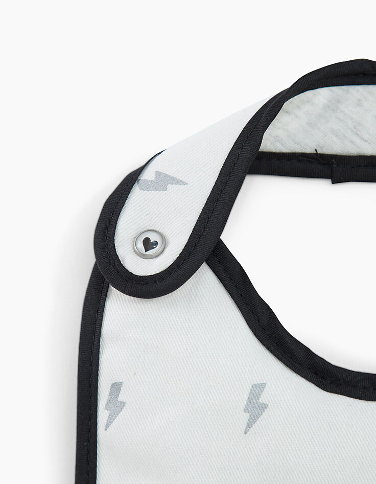 Bavoir blanc pour b&eacute;b&eacute;-2