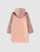 Girls’ pink leopard motif sweatshirt dress-2