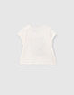 Camiseta crudo coche cubano palmeras bebé niña-2