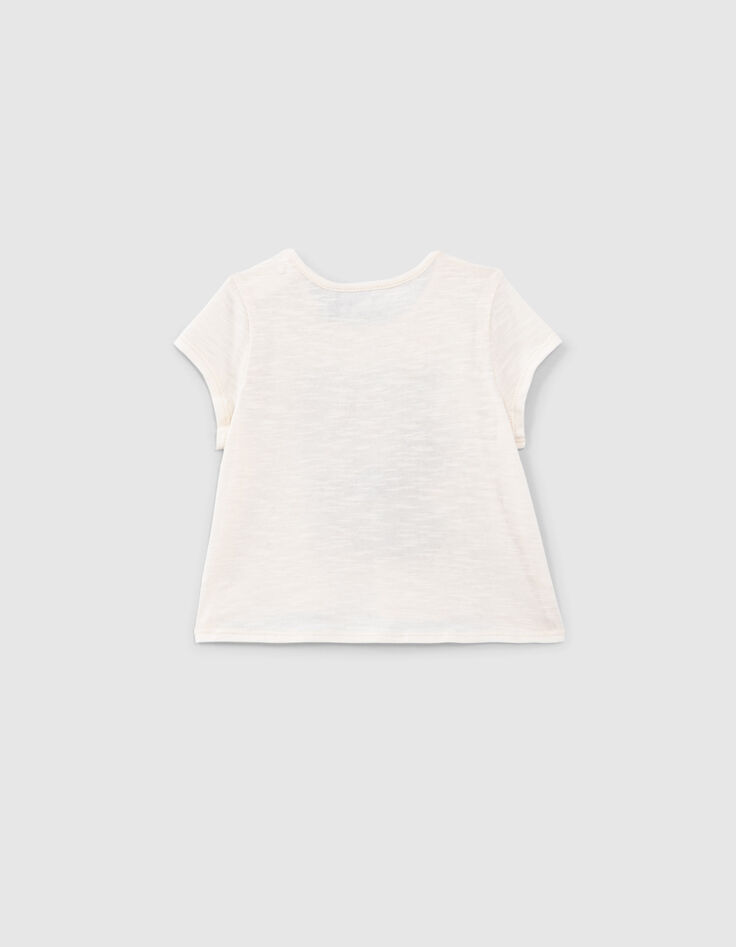 Camiseta crudo coche cubano palmeras bebé niña-2