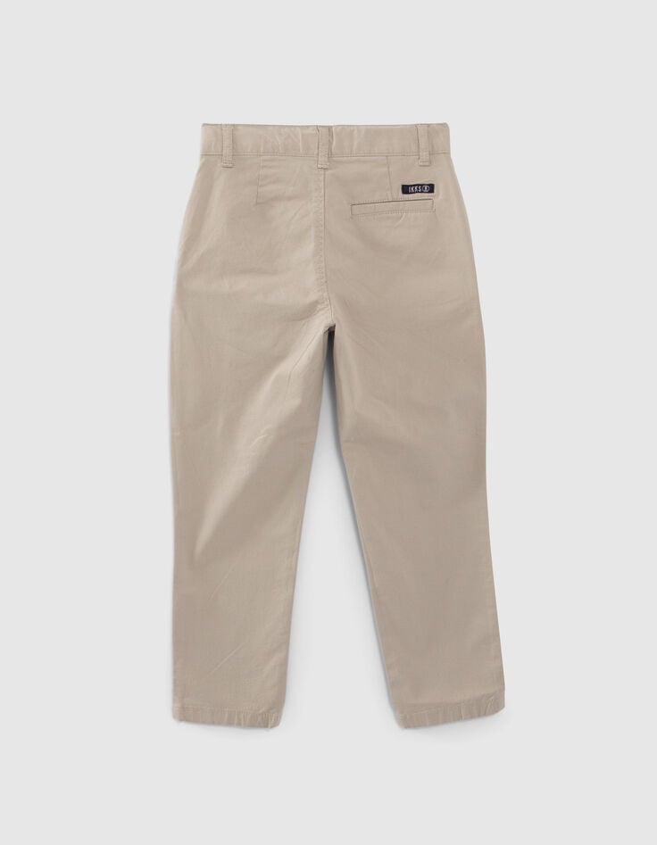Beige Jungen-Chinohose-5